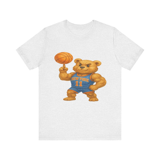 Teddy Bear Basketball Tee – Multi-Color Options